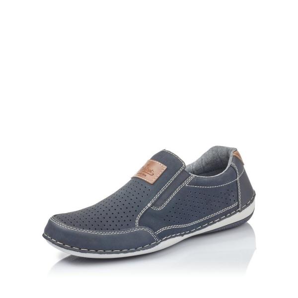 Rieker Slipper Gummizug blau B9255-14 
