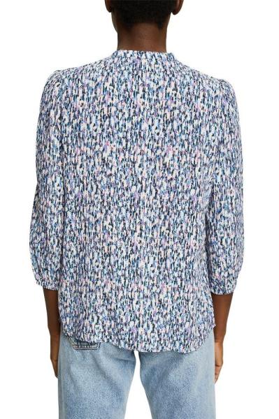 ESPRIT gemusterte Bluse mit Knopfleiste 032EE1F311 