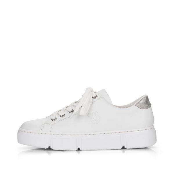Rieker Antistress Damen Sneaker Schnürhalbschuh weiß S13 N59W1-80 