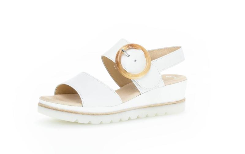 Gabor Sandalette Keilabsatz weiß S13  24.645.21 