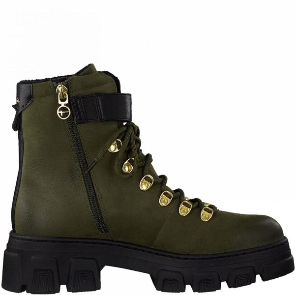 Tamaris Stiefelette Schnürboot grün S21 1-1-25213-27 