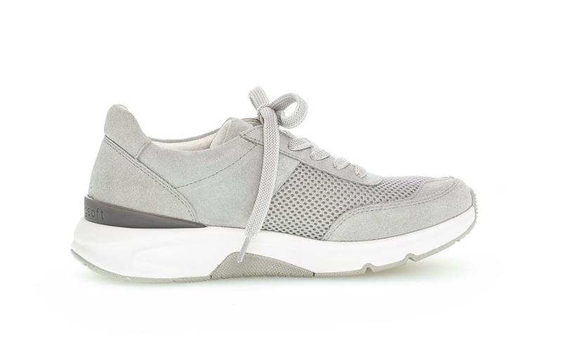 Gabor rollingsoft Damen Sneaker low Materialmix grau S13 26.897.40 