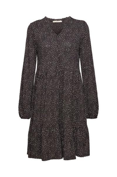 EDC Kleid gemustert LENZING ECOVERO schwarz S22 992CC1E306 M | C003 BLACK 3 | 