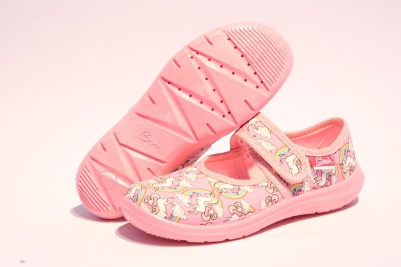 Beck Hausschuh Mädchen Einhorn rosa 691/03 