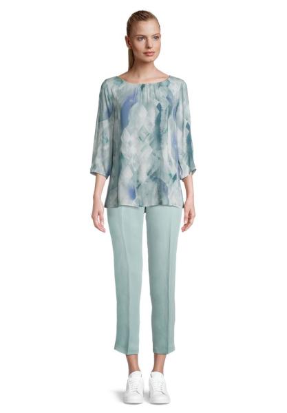 Betty Barclay Schlupfbluse 3/4 Arm Rundhals blau 83592330 