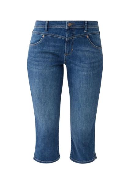 s.Oliver Slim: Capri Jeans mit Sattelbund blau S13  2132639 