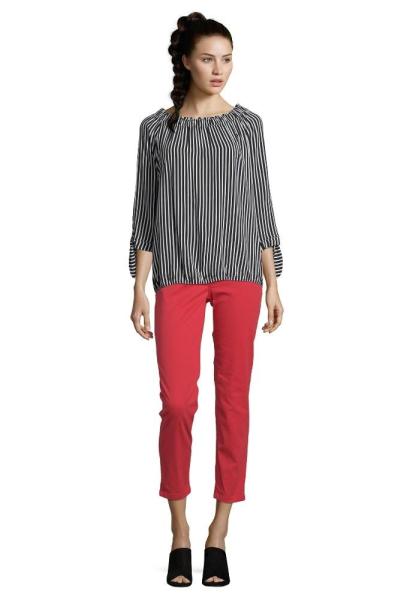 Betty Barclay Bluse Carmen 3/4 blau weiß  gestreift 39852653 