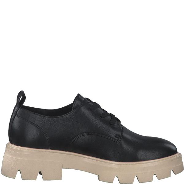 s.Oliver Damen Schnürschuh derbe Sohle schwarz S22 5-5-23700-39 