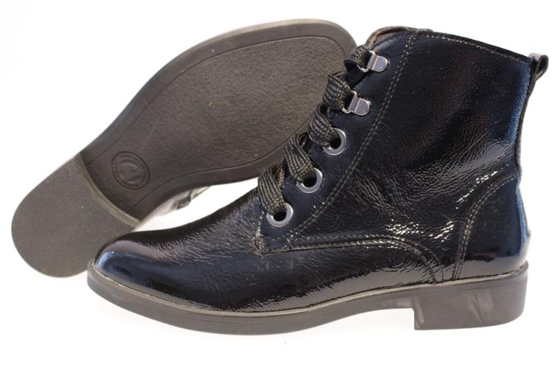ACO Stiefelette Lack schwarz 915/8631 