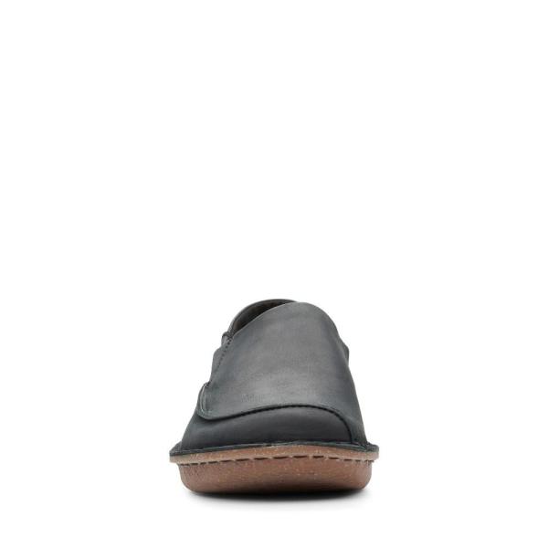 Clarks Funny Go Slipper Leder schwarz 26147560 