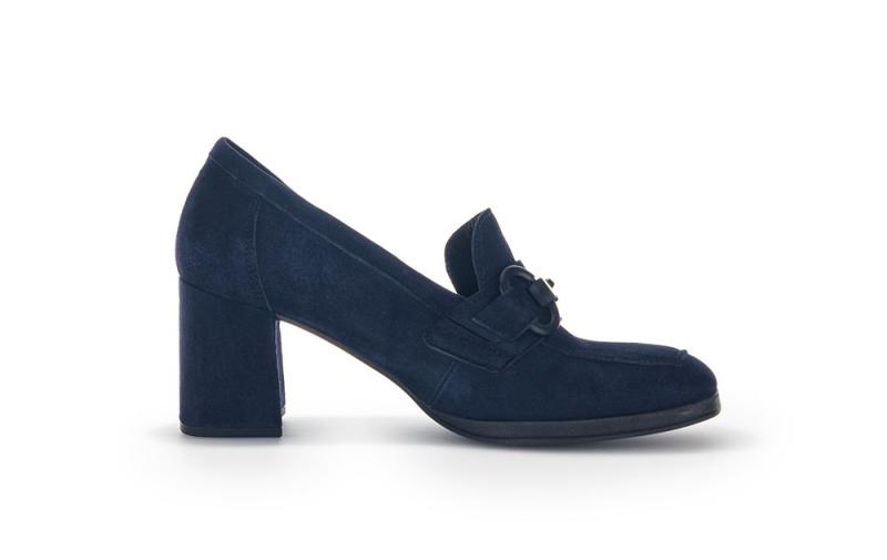 Gabor Trotteur Hochfrontpumps Rauleder blau S23  35.292.16 