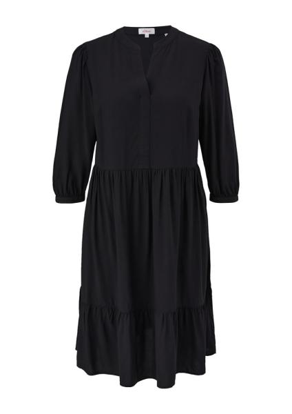 s.Oliver Volantkleid aus Viskose grün, schwarz S13  2132624 