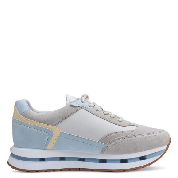 Tamaris Sneaker Plateausohle Wechselfußbett grau S13 1-1-23716-20 36 | 608 ORANGE COMB | 