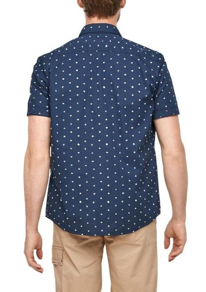 s.Oliver Hemd kurzarm blau 2063611 S | 56A6 blue AOP | 