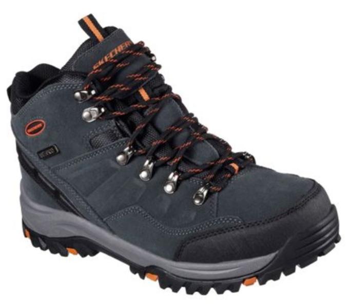 Skechers RELAXED FIT: RELMENT - PELMO Herren Outdoorschuh Wanderschuh waterproof Memory Foam braun,grau S22  64869 