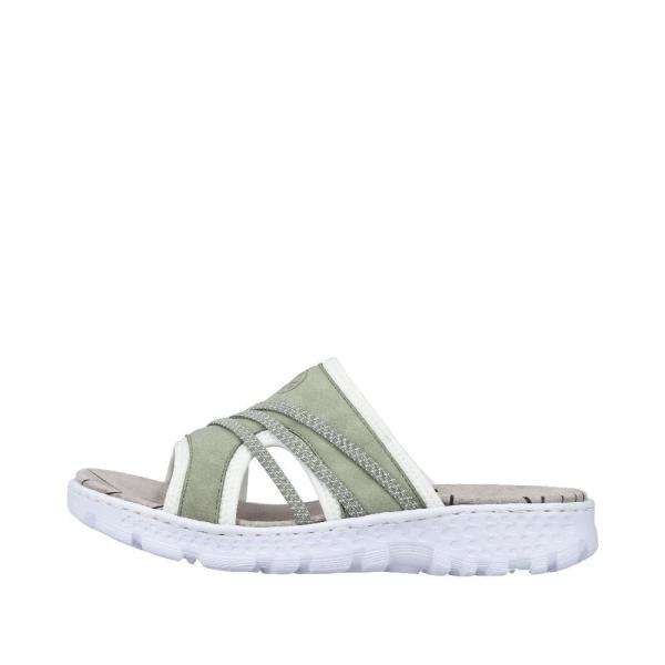 Rieker Antistress Damen Pantolette sportiv grün S12  67880-52 
