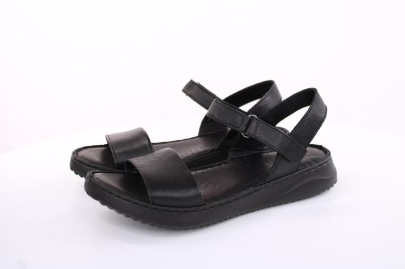 PETER ERIKSON Damen Sandale Leder Comfort- Fußbett blau, schwarz S13 231521 