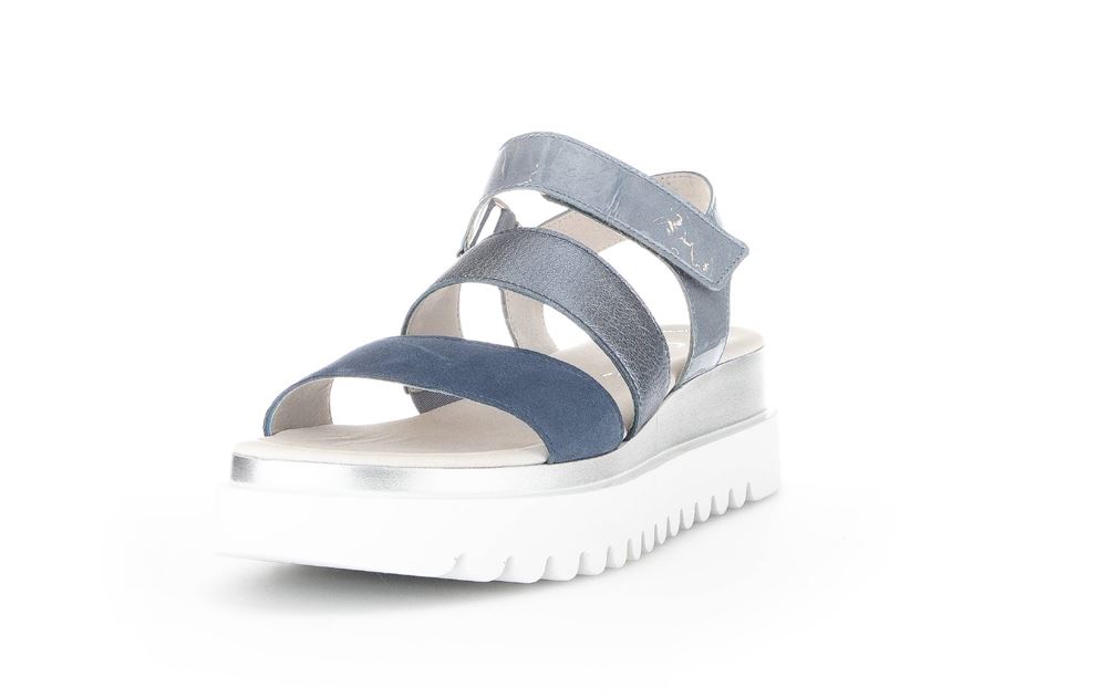 Gabor Sandalette Keilabsatz blau S13  24.610.66 