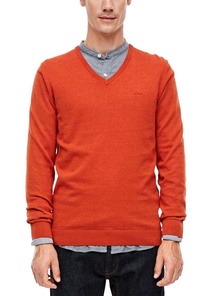 s.Oliver Feinstrickpullover mit V - Ausschnitt  Noos 2040666 