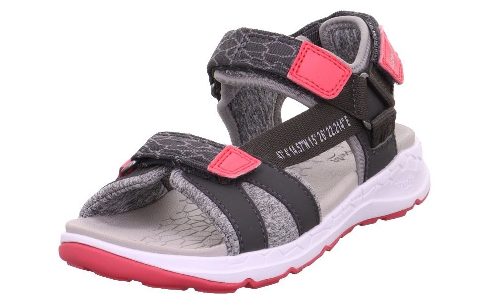superfit Sandale CRISS CROSS grau pink Trekking 1-000580-2000 34 | grau/pink | 