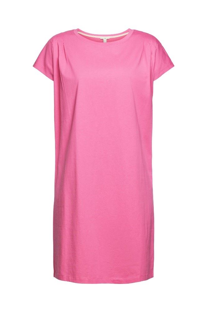 EDC T-Shirt Kleid Bio- Baumwolle rosa S12  032CC1E303 