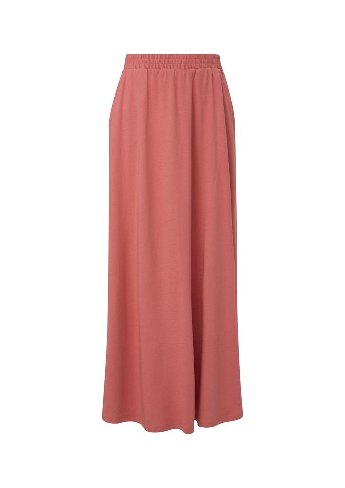 QS designed by Maxirock aus Baumwollstretch schwarz, orange S13  2131222 