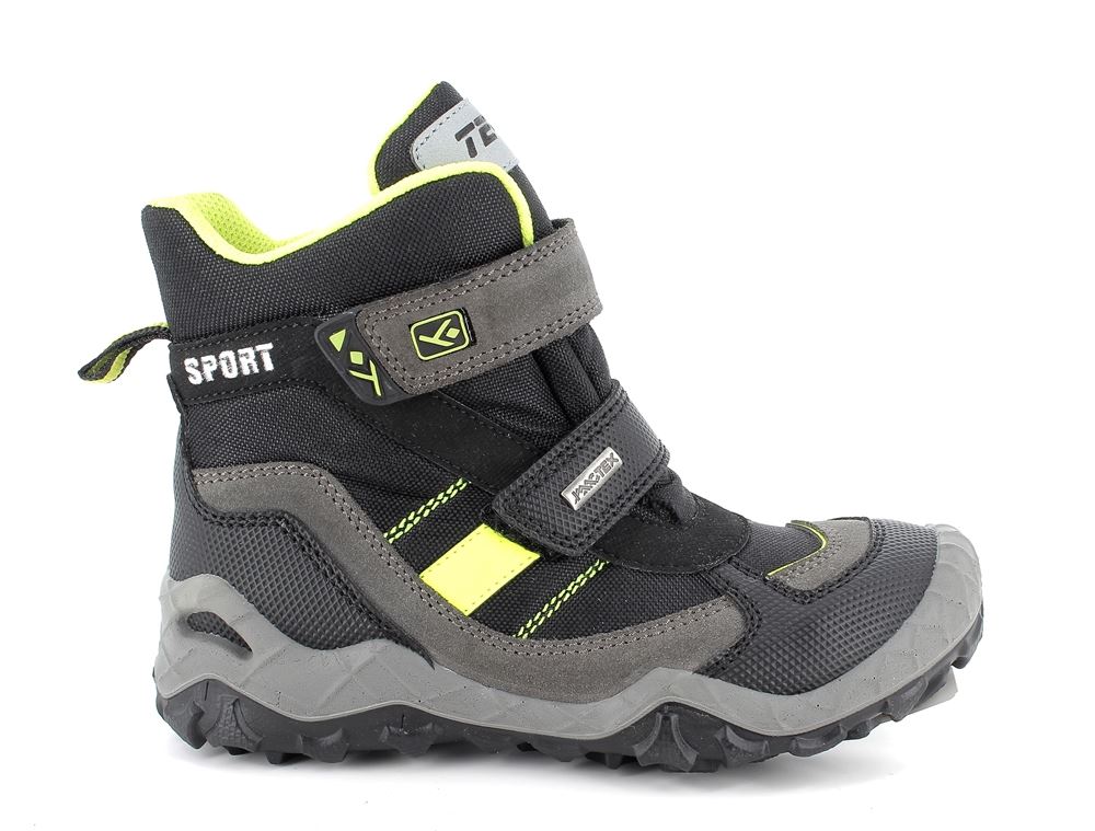 IMAC Winterstiefel Winterboot Jungen Klettverschluss TEX- Membran schwarz S21 832418 26 | grig. scuro | 