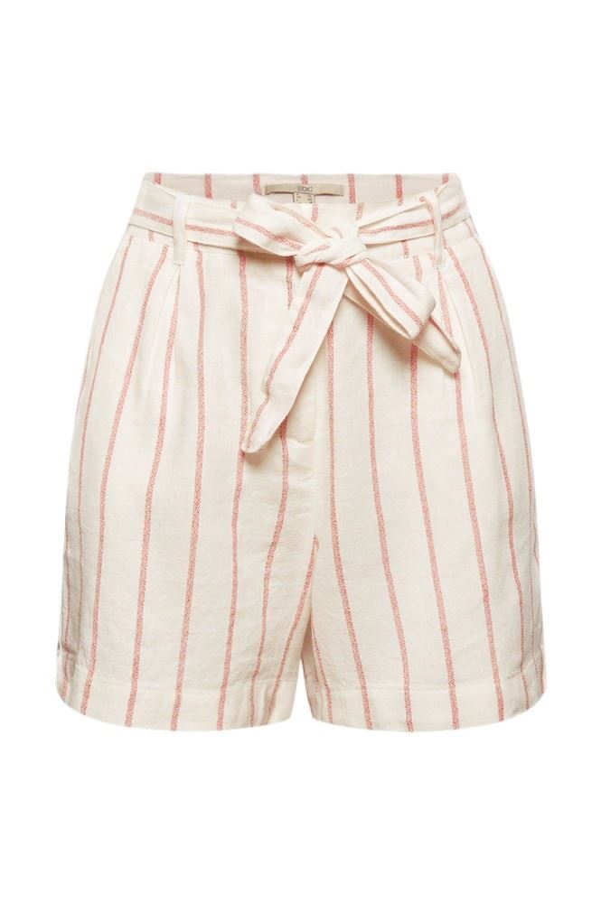 edc High- Waist- Shorts Leinen weiß  041CC1C313 36 | C111 OFF WHITE | 