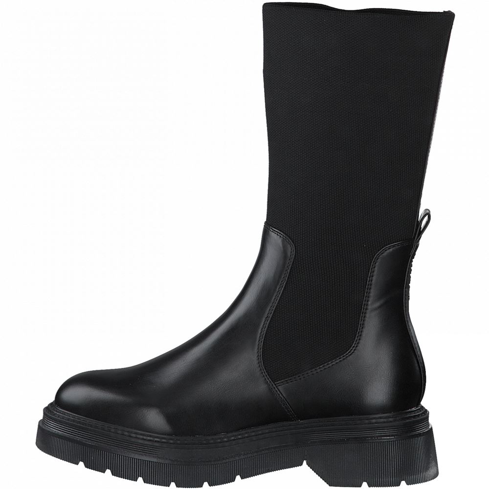 Tamaris Schlupfstiefel Chelsea Boot schwarz S21 1-1-25425-27 37 | 020 BLACK MATT | 