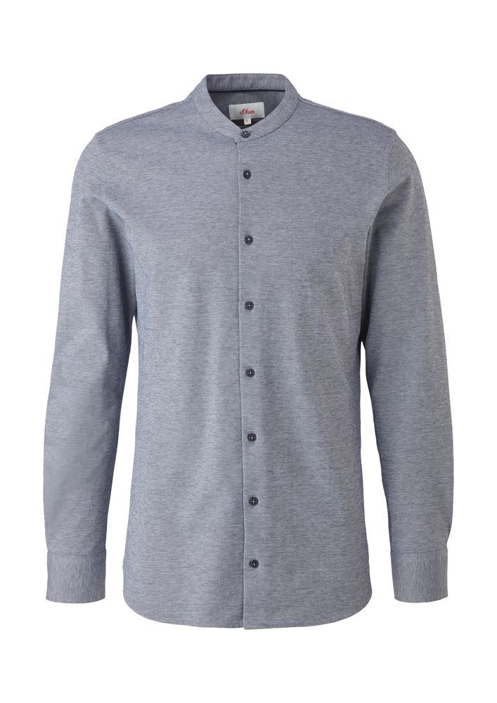 s.Oliver Herren Hemd Tailored Jersey S12 2111505 S | 58W4 dark blue | 