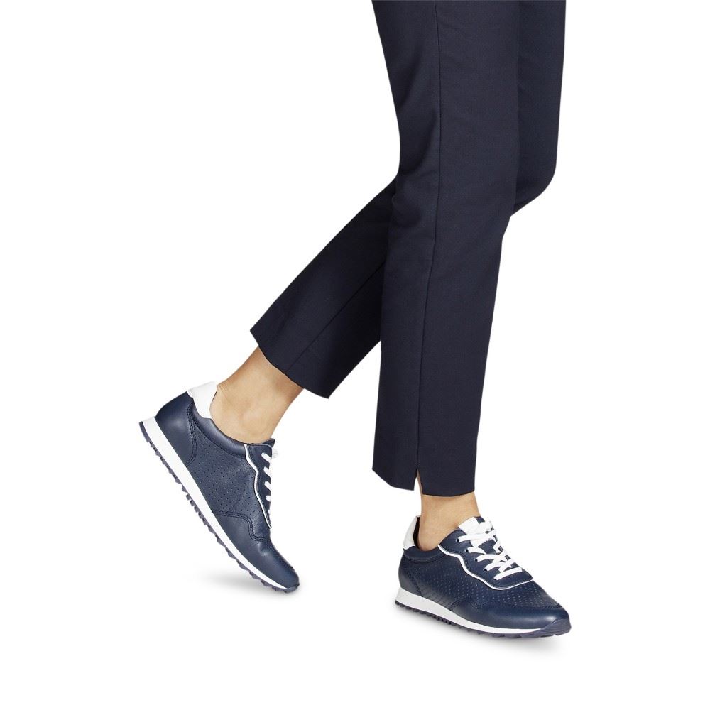 Tamaris Schnürer Sneaker Leder navy  1-1-23618-26 