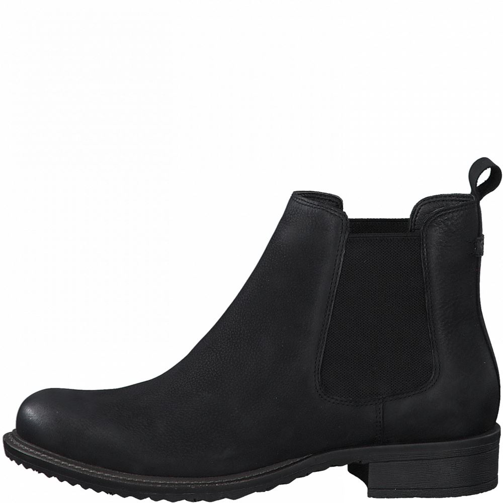 Tamaris Chelsea Boot Leder schwarz S21  1-1-25422-27 37 | 008 BLACK NUBUC | 