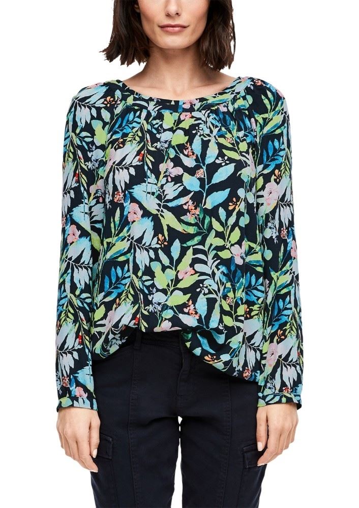 s.Oliver Bluse Langarm Floral 04899116081 1277395 