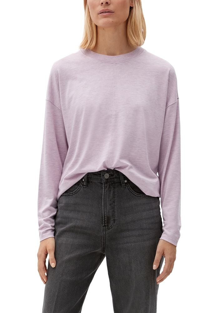 s.Oliver Longsleeve mit GlitzereffektS22 2125973 38 | 40W9 LILAC/PINK | 