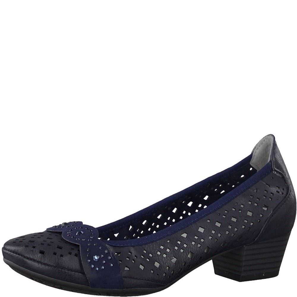 Marco Tozzi Pumps blau 2-2-22505-24 37 | 890 NAVY COMB | 