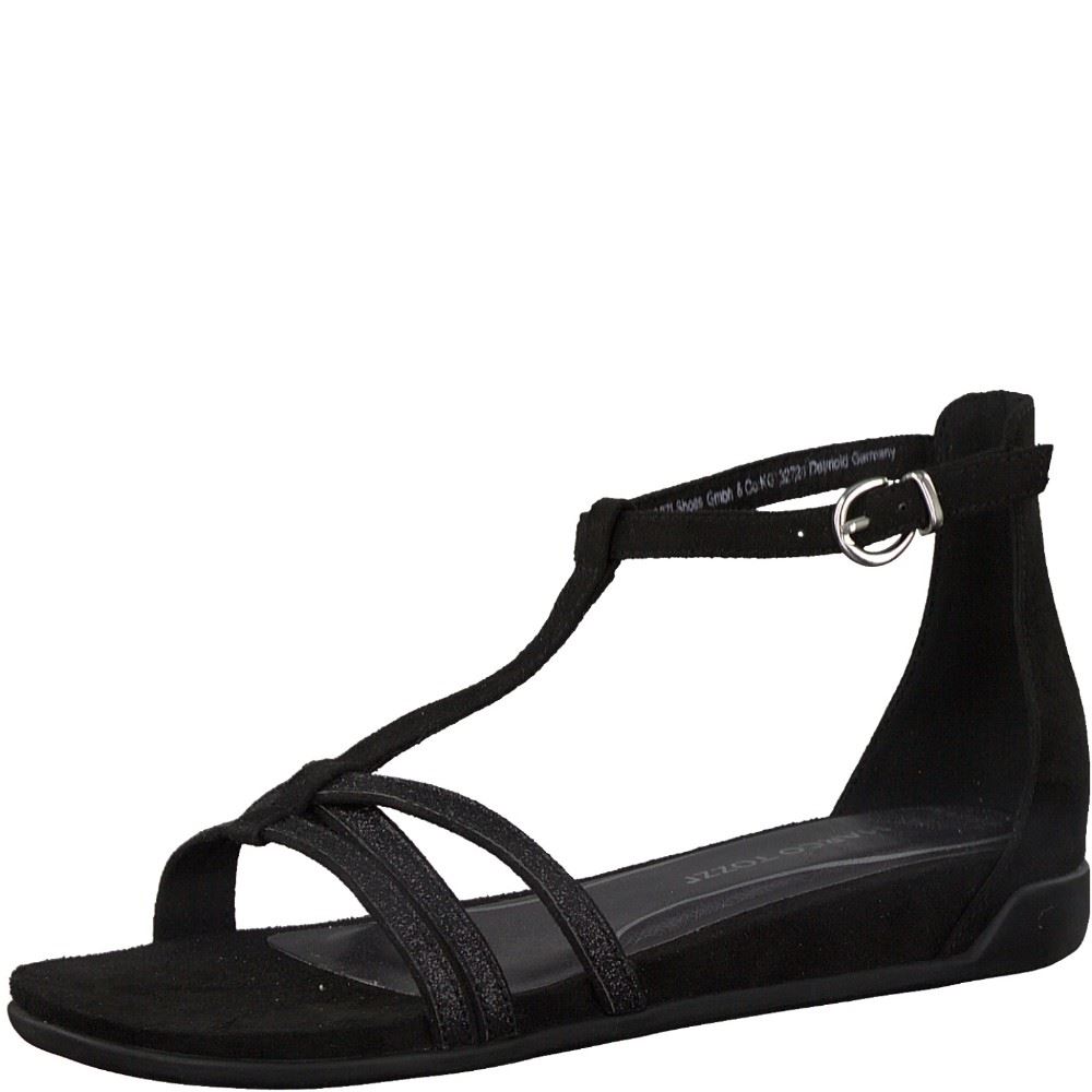 Marco Tozzi Sandale schwarz 2-2-28411-24 38 | 098 BLACK COMB | 