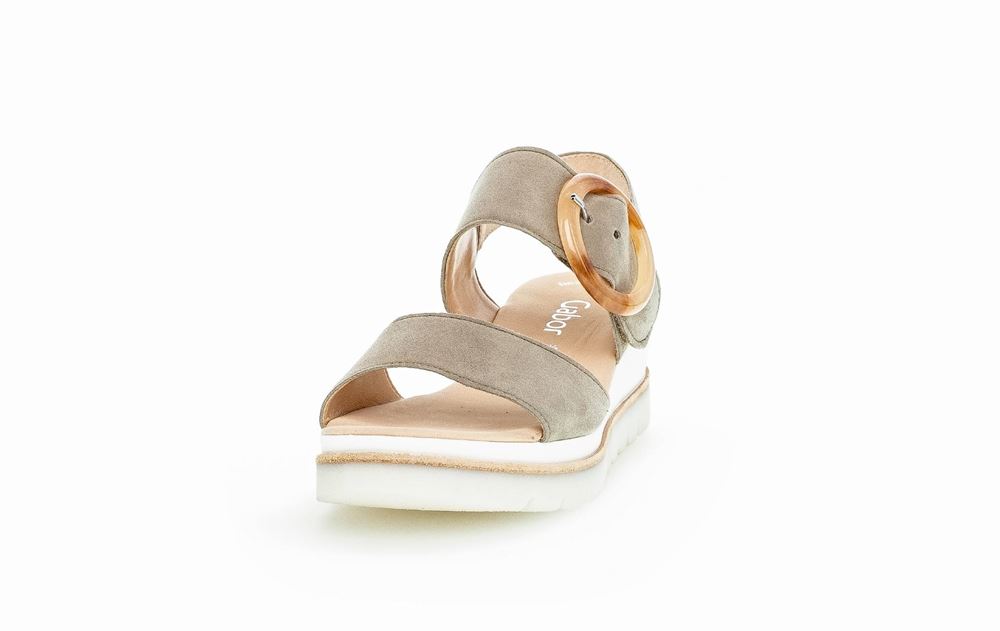 Gabor Sandalette Keilabsatz grün S13  24.645.19 