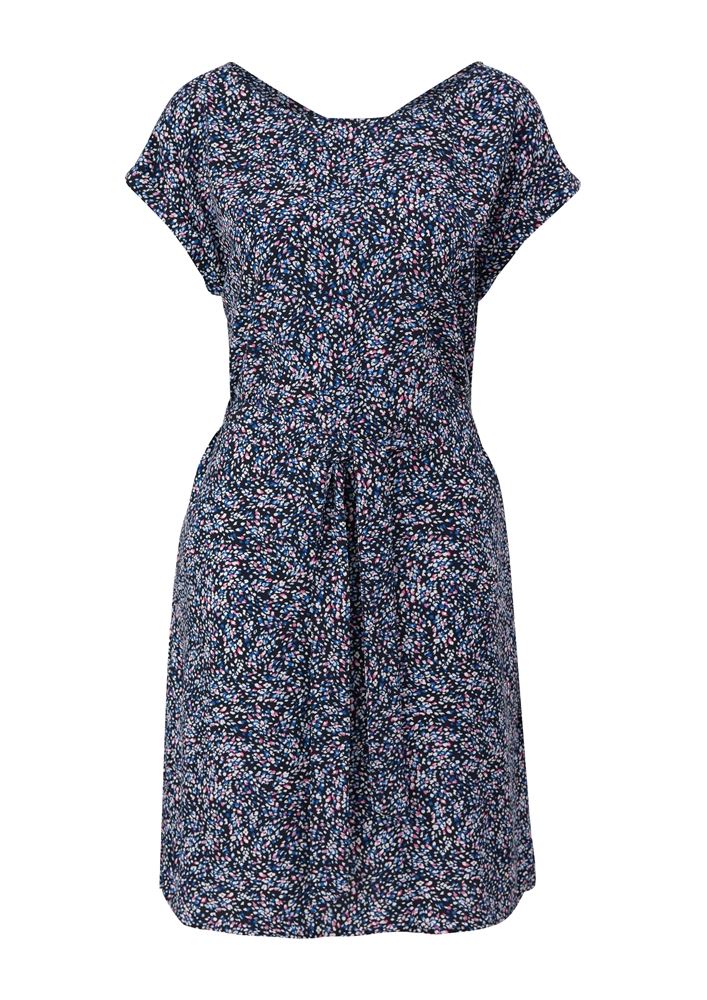 s.Oliver Kurzes Kleid mit Binde-Detail schwarz, blau S13  2132623 
