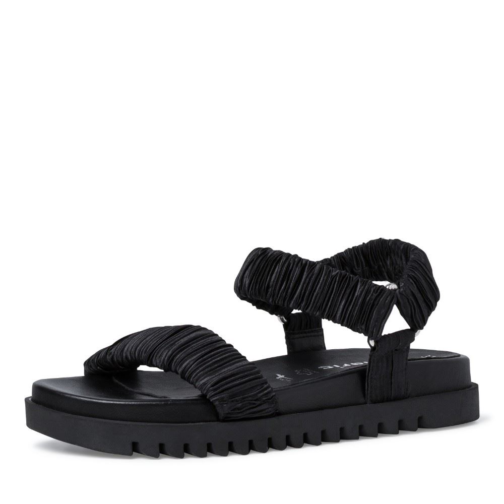 Tamaris Sandale black uni 1-1-28216-28 39 | 007 BLACK UNI | 