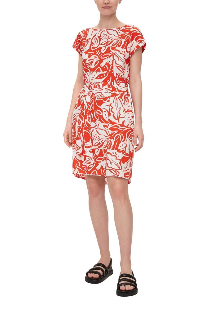 s.Oliver Kleid mit Bindeband aus Viskose S13 2131810 