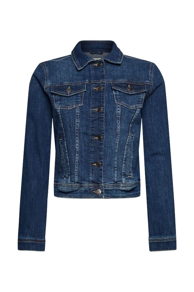 ESPRIT Jeansjacke Used- look blau S12  992EE1G301 