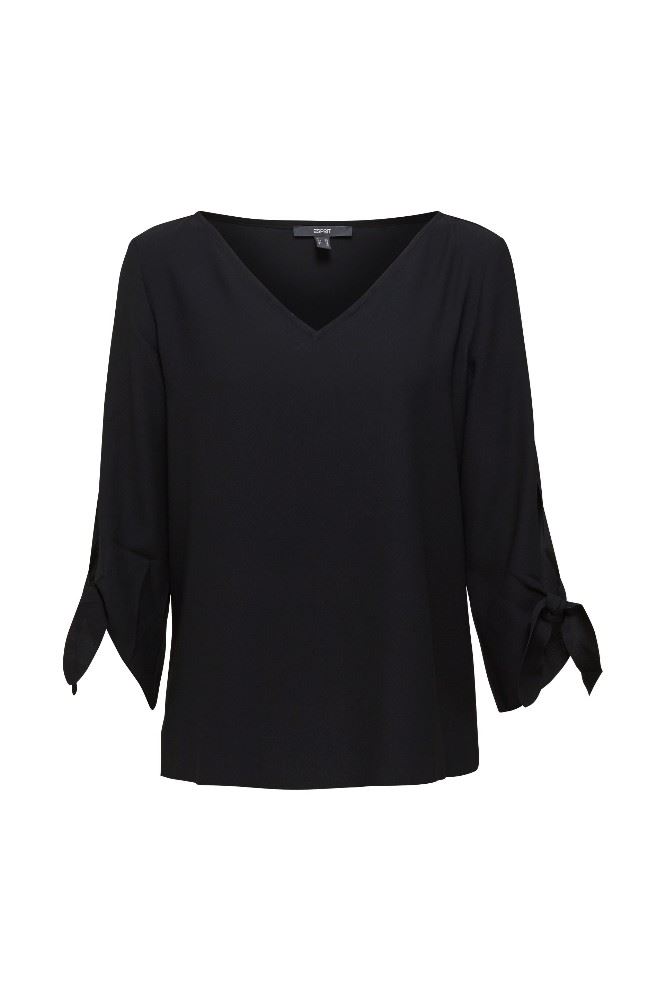 Esprit Collection Bluse 3/4 weiß schwarz 990EO1F305 38 | E001 BLACK | 