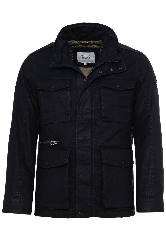 Camel Active Jacke used Regular blau Baumwolle S21 4E77420300 