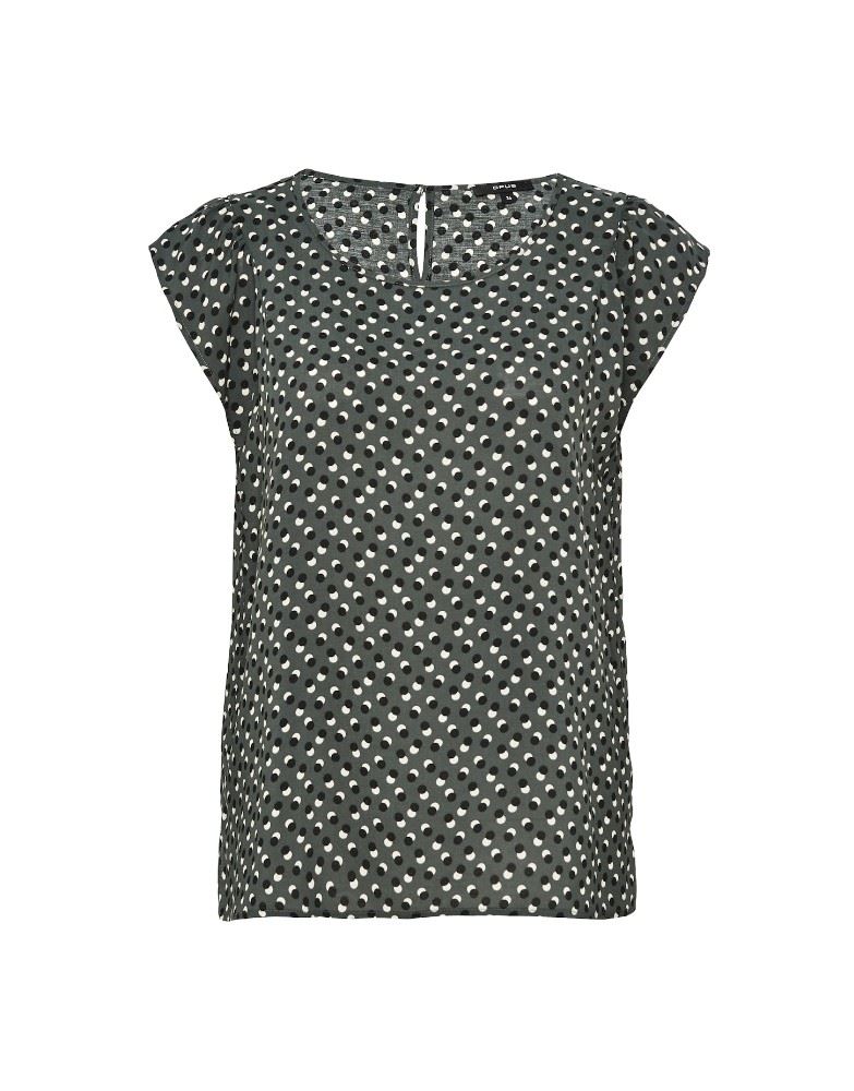 OPUS Shirtbluse Fannie dot caper 2311710424100 44 | 3049 caper | 
