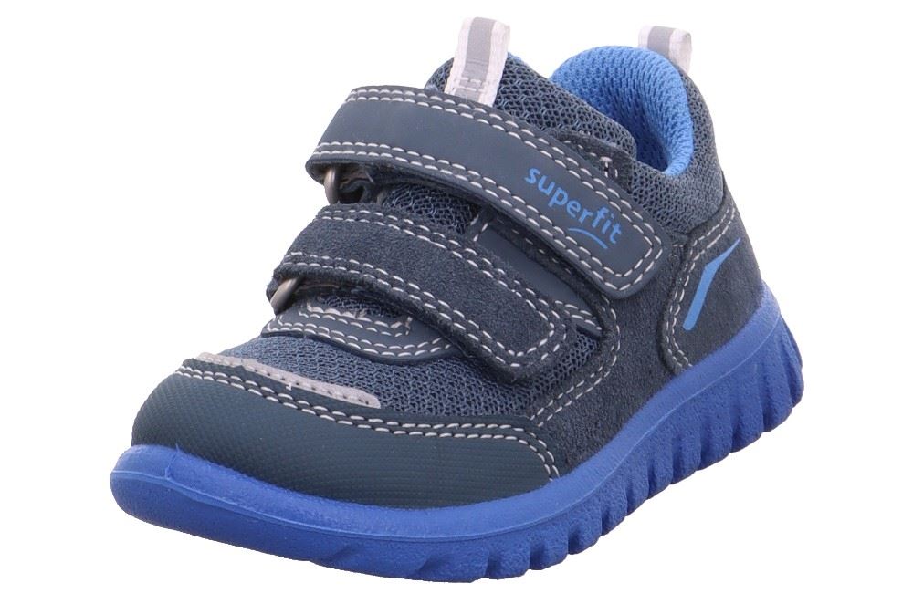 SUPERFIT SPORT7 MINI Sneaker Blau Hellblau 1-006194-8040 26 | blau/hellblau | 