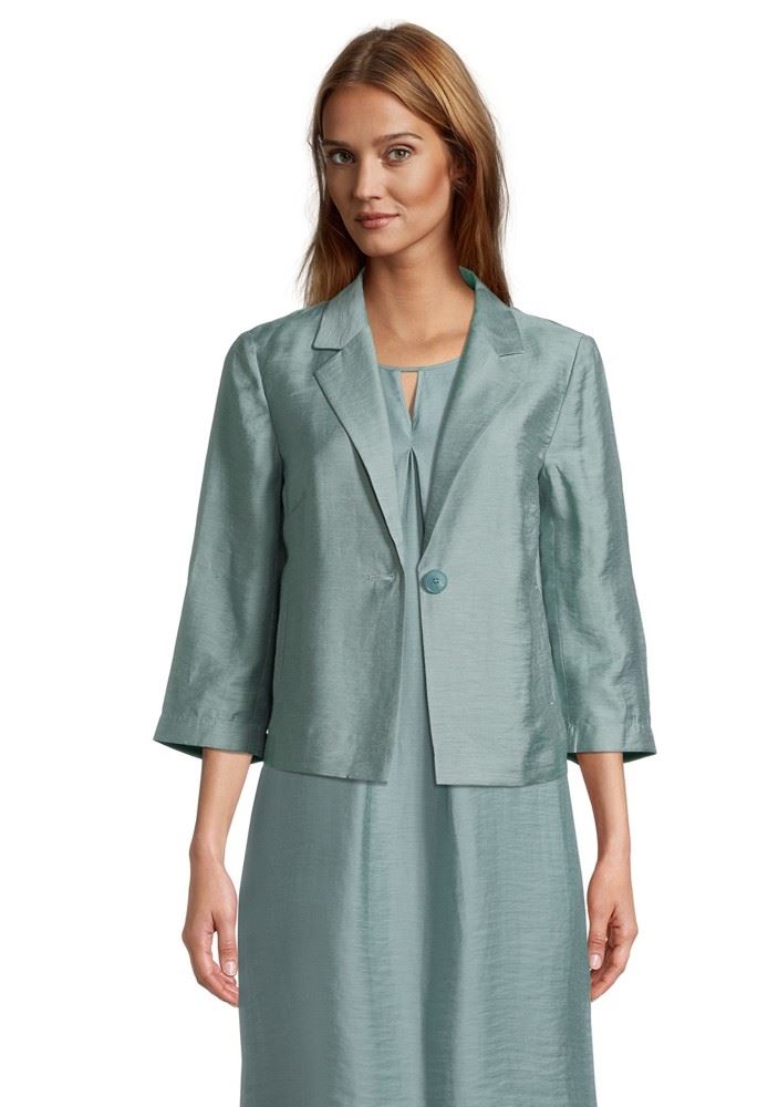 Betty Barclay Sommerblazer Leinen 3/4 Arm blau S11 42562045 38 | 8260 Arctic | 