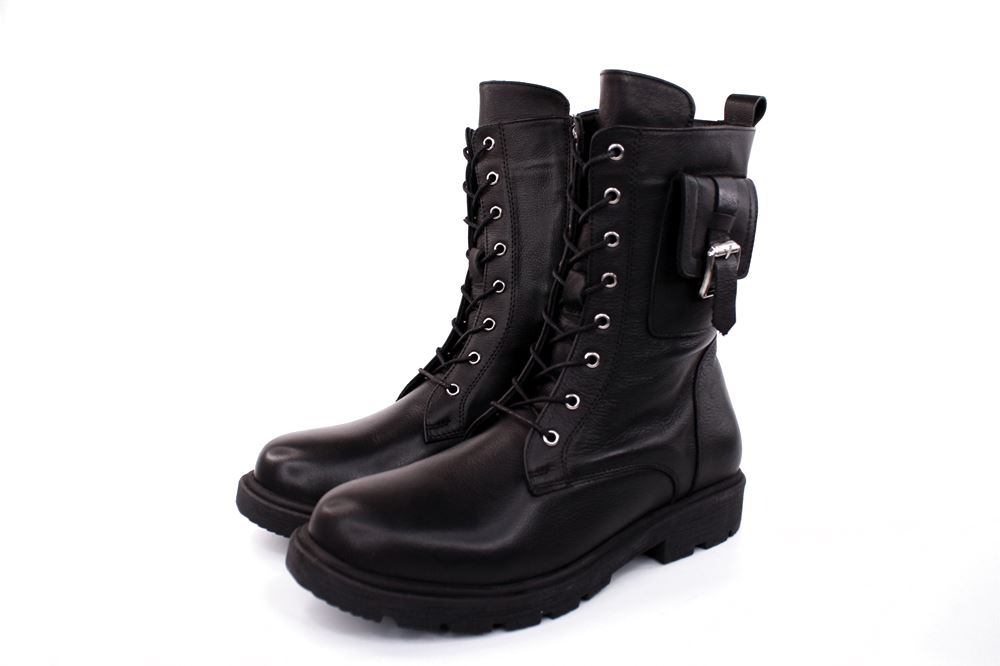 Andrea Conti Damen Schnürboots Täschchen Leder schwarz S22 1984808002 41 | schwarz | 