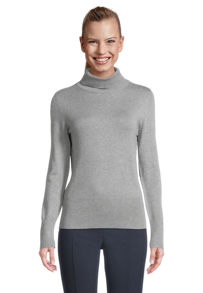 Betty Barclay Rollkragenpullover grau melange S21 55162482 38 | 9707 Grey Melan | 