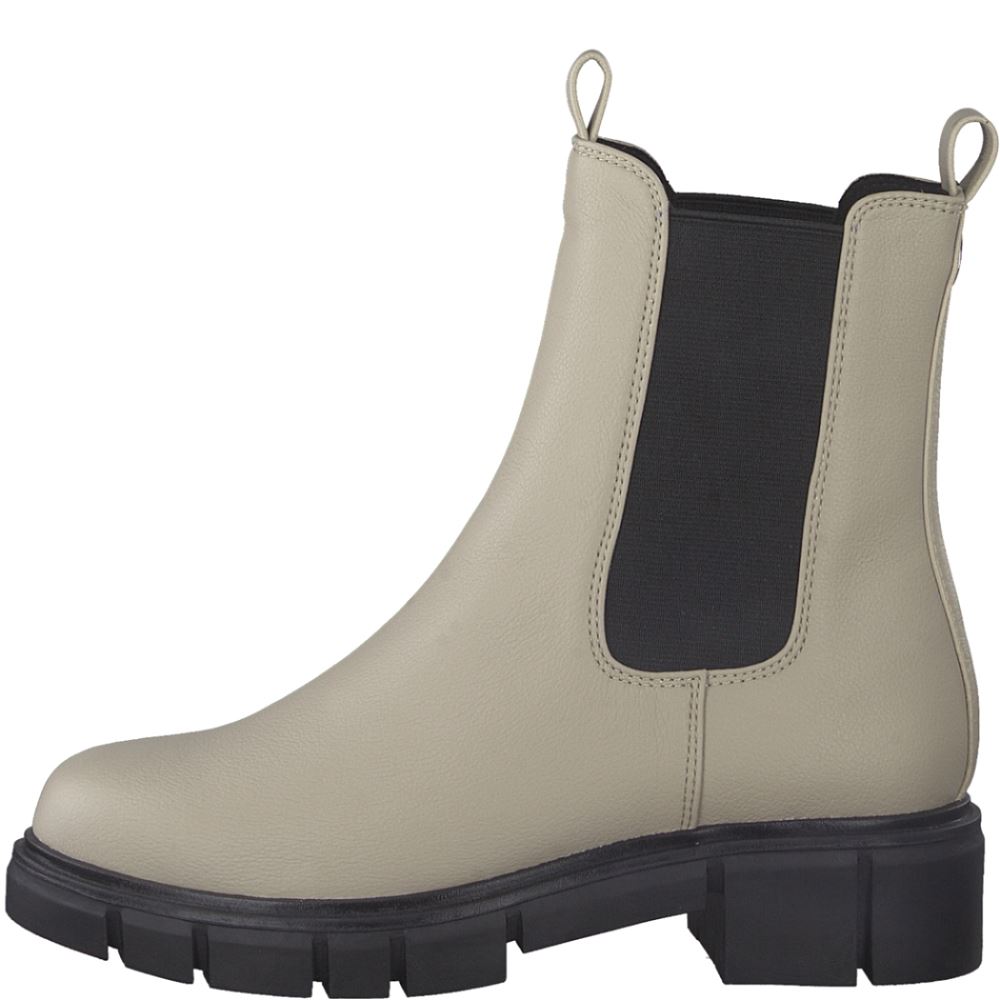 Marco Tozzi Chelsea Boots Feel me Fußbett beige S22 2-2-25413-29 