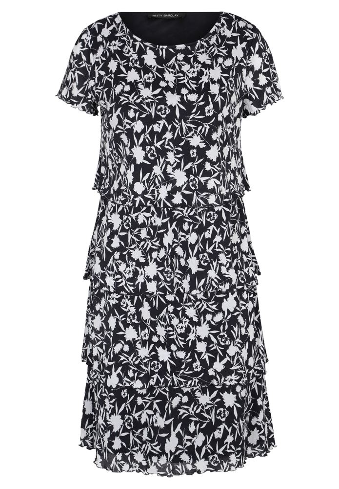 Betty Barclay Stufenkleid florales Muster blau S13 13331113 